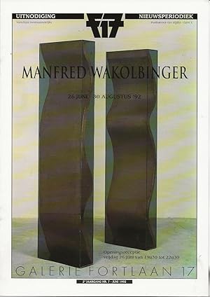Seller image for Manfred Wakolbinger for sale by The land of Nod - art & books
