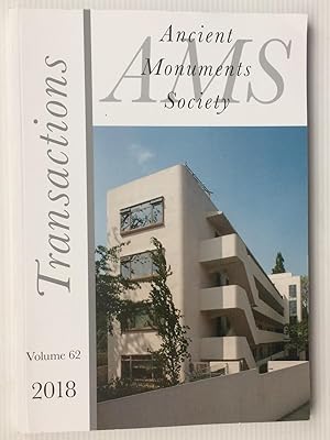 Imagen del vendedor de Transactions of the Ancient Monuments Society Volume 62 2018 a la venta por Beach Hut Books