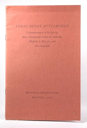 Seller image for Lyman Henry Butterfield : commemorations of his life by Marc Friedlaender, Olive G Malcolm, Whitfield J. Bell, Fox Butterfield for sale by Chris Korczak, Bookseller, IOBA