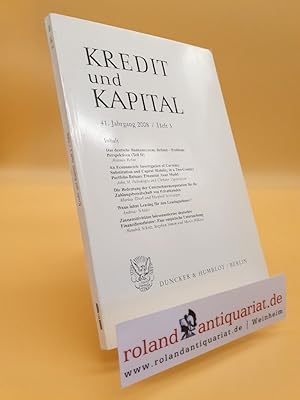 Image du vendeur pour Kredit und Kapital mis en vente par Roland Antiquariat UG haftungsbeschrnkt