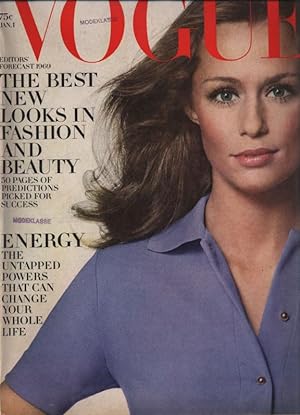 VOGUE, USA, January 1st 1969. The Best New Looks In Fashion And Beauty. 50 pages of predictions p...