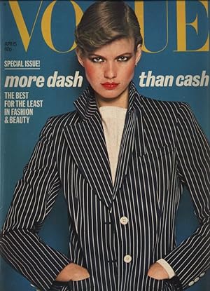 VOGUE, GB, April 15th 1977. Special issue: more dash than cash. The best for the least in fashion...