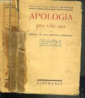 Bild des Verkufers fr Apologia pro vita sua ou Histoire de mes opinions religieuses zum Verkauf von JLG_livres anciens et modernes