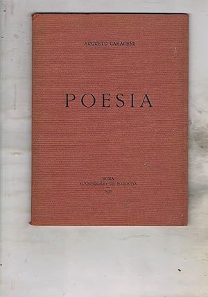 Imagen del vendedor de Poesia. a la venta por Libreria Gull