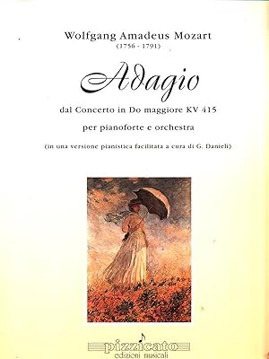 Bild des Verkufers fr Adagio dal Concerto in Do maggiore KV 415 per pianoforte e orchestra zum Verkauf von Librodifaccia