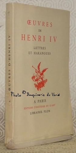 Bild des Verkufers fr Oeuvres. Lettres et harangues. Collection Les Cahiers de l'Unit Franaise. zum Verkauf von Bouquinerie du Varis