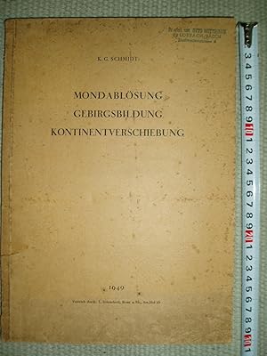 Immagine del venditore per Mondablsung, Gebirgsbildung, Kontinentverschiebung venduto da Expatriate Bookshop of Denmark