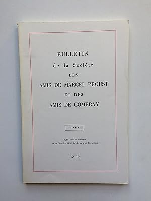 BULLETIN de la Société des Amis de Marcel PROUST / N° 19