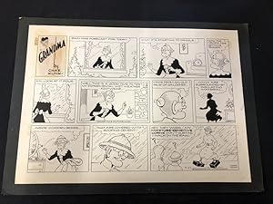 Grandma Original Sunday Comic Strip Art April 27 1969- CHAS KUHN