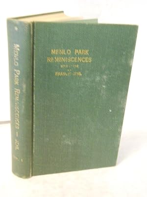 Seller image for Menlo Park, Reminicenses. Volume One ONLY for sale by Gil's Book Loft