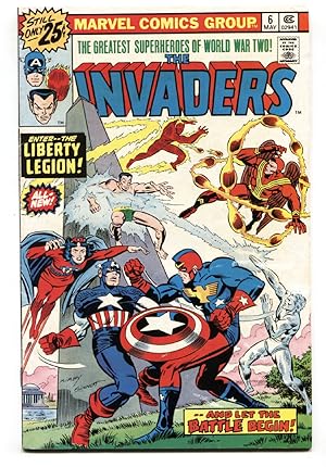 Seller image for The Invaders #6 1975- comic book-Marvel Bronze Age- Liberty Legion for sale by DTA Collectibles