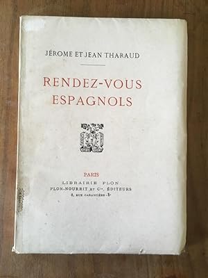 Imagen del vendedor de Rendez-vous espagnols a la venta por Librairie des Possibles