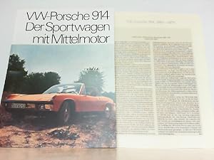 Seller image for VW Porsche 914, 1969-1975. Reihe: Automobil Edition Band 9 - Hier Faksimile AE 01127. for sale by Antiquariat Ehbrecht - Preis inkl. MwSt.