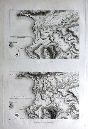 "Carte des environs de Palatsha / Mileti vicinia variss temporibus" - Balat Milet Didim Aydin Pro...