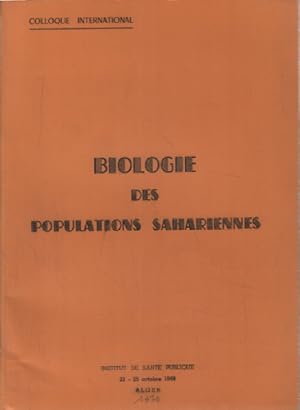 Biologie des populations sahariennes