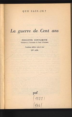 Image du vendeur pour La guerre de Cent ans. Que sais-je? mis en vente par Antiquariat Bookfarm