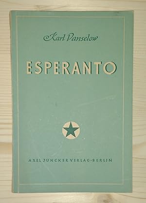 Bild des Verkufers fr Esperanto. zum Verkauf von BuchKultur Opitz