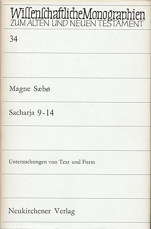 Immagine del venditore per Sacharja 9-14. Untersuchungen von Text und Form. venduto da Antiquariat Immanuel, Einzelhandel