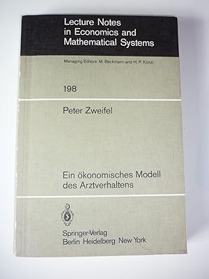 Seller image for Ein konomisches Modell des Arztverhaltens. for sale by Antiquariat Diderot