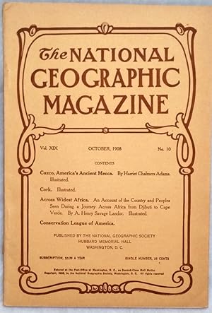 The National Geographic Magazine, Volume XIX, Number 10, October 1908