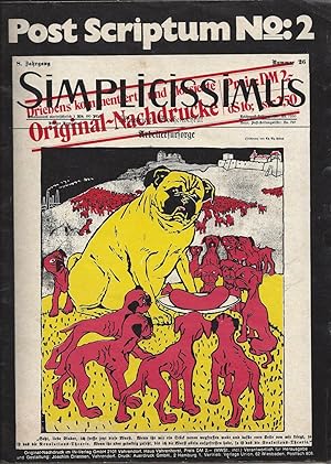 Post Scriptum No. 2. Simplicissimus Original-Nachdruck. 8. Jahrgang.