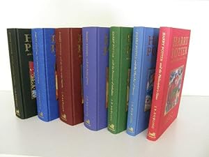 Seller image for Harry Potter and The Philosopher's Stone, Harry Potter and the Chamber of Secrets, Harry Potter and the Prisoner of Azkaban, Harry Potter and the Goblet of Fire, Harry Potter and the Order of the Phoenix, Harry Potter and the Half-Blood Prince and Harry Potter and the Deathly Hallows for sale by Magnum Opus Rare Books