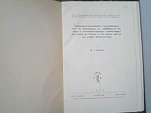 Bild des Verkufers fr Pathologisch-anatomische Untersuchungen ber die Beziehungen der Gefsklerose des Auges zu den arterioskleotischen Vernderungen im Gehirn, im Herzen, in den Nieren und an den groen Krperarterien. zum Verkauf von Antiquariat Bookfarm