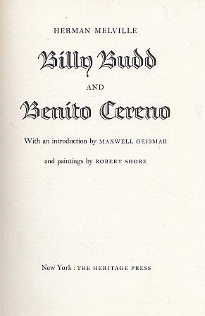 Seller image for Billy Budd and Benito Cereno for sale by LEFT COAST BOOKS