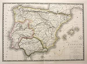 Immagine del venditore per Carte de l'Espagne ancienne" - Espana Spain Spanien Portugal Karte map venduto da Antiquariat Steffen Vlkel GmbH