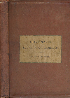 Bild des Verkufers fr Shakespeare's Legal Acquirements Considered zum Verkauf von Barter Books Ltd
