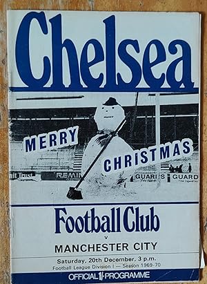 Chelsea v Manchester City 20th December, 1969 Official Programme