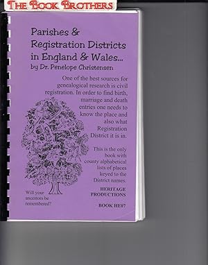 Imagen del vendedor de Parishes & Registration Districts in England & Wales a la venta por THE BOOK BROTHERS