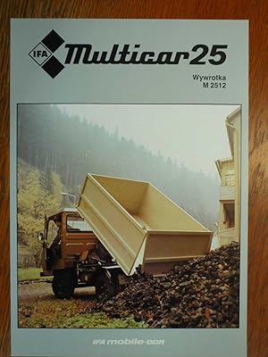 Prospekt für Multicar 25 Hinterkipper M2512 in polnischer Sprache - Ausgabe 1982.