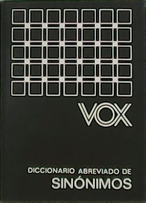 Imagen del vendedor de VOX. Diccionario abreviado de sinnimos. Prlogo por Samuel Gili Gaya. a la venta por Librera y Editorial Renacimiento, S.A.