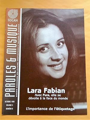 Paroles & Musique, vol. 3, no 9, octobre 1996