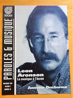 Paroles & Musique, vol. 2, no 10, novembre 1995