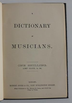 A Dictionary of Musicians