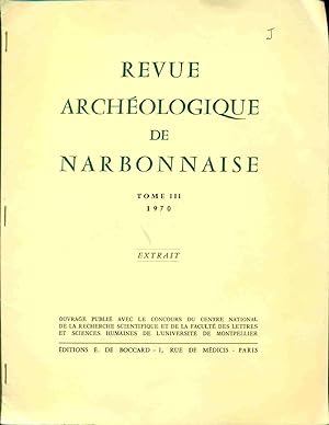 Bild des Verkufers fr Revue Archologique de Narbonnaise. Tome III . Extrait . Notes de Numimastique Narbonnaise zum Verkauf von dansmongarage