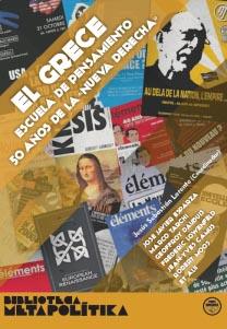 Image du vendeur pour El GRECE. Escuela de pensamiento. 50 aos de la "Nueva Derecha" mis en vente par LIBROPOLIS