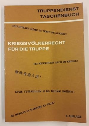 Seller image for TD-TB 1: Kriegsvlkerrecht fr die Truppe, 3. Aufl. for sale by Der Buchfreund