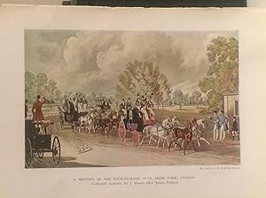 Seller image for A Meeting Of The Four-In-Hand Club, Hyde Park, London, color illustration for sale by Legacy Books II