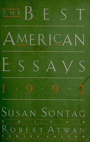 Imagen del vendedor de The Best American Essays 1992 a la venta por The Book House, Inc.  - St. Louis