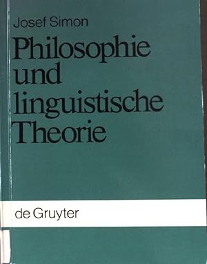 Bild des Verkufers fr Philosophie und linguistische Theorie. zum Verkauf von books4less (Versandantiquariat Petra Gros GmbH & Co. KG)