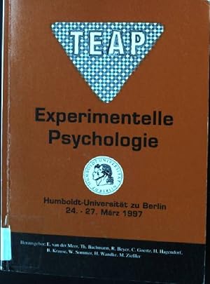 Seller image for Experimentelle Psychologie : abstracts der 39. Tagung Experimentell Arbeitender Psychologen for sale by books4less (Versandantiquariat Petra Gros GmbH & Co. KG)