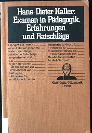 Seller image for Examen in Pdagogik : Erfahrungen u. Ratschlge. for sale by books4less (Versandantiquariat Petra Gros GmbH & Co. KG)