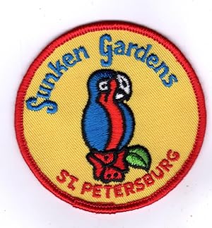 Sunken Gardens, St. Peterburg Vintage Embroidered Souvenir Patch (circa 1977). Ephemera
