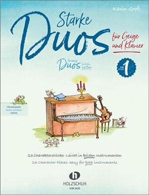 Bild des Verkufers fr Starke Duos 1 fr Geige und Klavier : 23 Charakterstcke - leicht in beiden Instrumenten zum Verkauf von AHA-BUCH GmbH