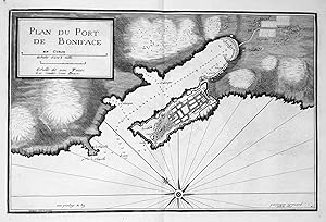 Bild des Verkufers fr Plan du port de Boniface" - Bonifacio Corse Korsika gravure carte Karte map zum Verkauf von Antiquariat Steffen Vlkel GmbH