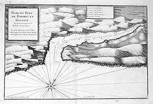 Bild des Verkufers fr Plan du Port de Pormiou en Prouence" - Calanque Port-Miou Cassis gravure carte Karte map zum Verkauf von Antiquariat Steffen Vlkel GmbH