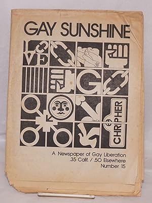 Seller image for Gay Sunshine; a newspaper of gay liberation, #15 October-November 1972 for sale by Bolerium Books Inc.